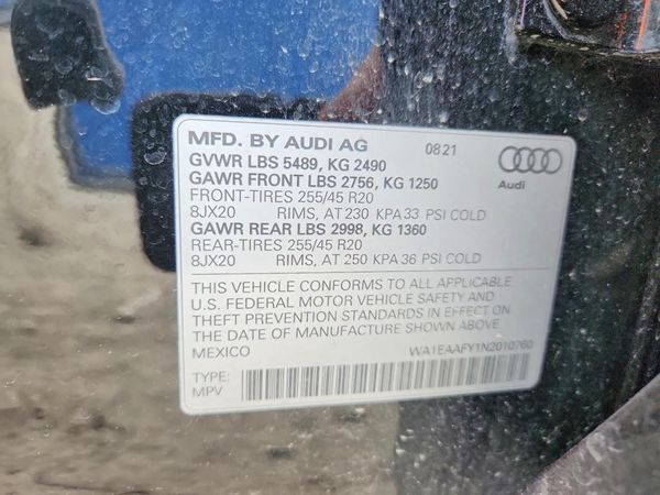 2022 AUDI Q5