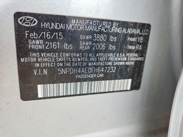 2015 HYUNDAI ELANTRA
