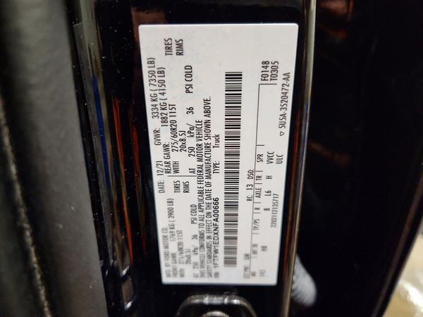 2022 FORD F150 SuperCrew
