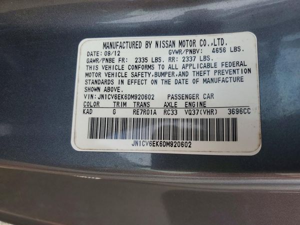 2013 INFINITI G37