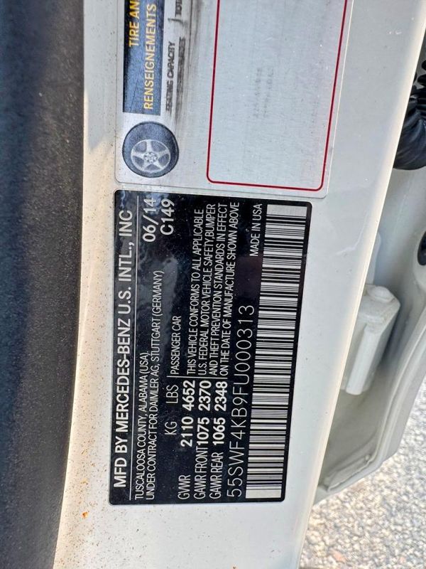 2015 MERCEDES-BENZ C 4-MATIC