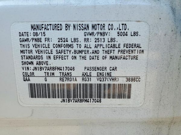 2015 INFINITI Q50