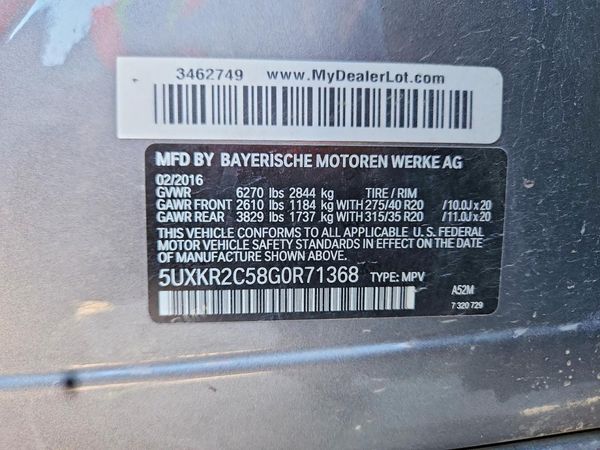 2016 BMW X5 sDrive35i