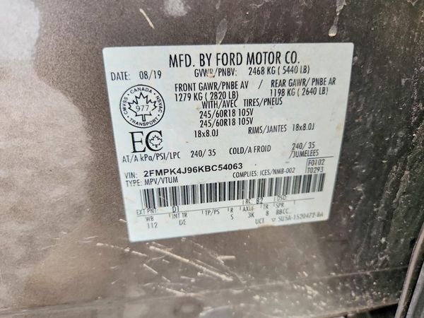2019 FORD EDGE SEL
