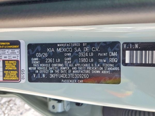 2026 KIA K4 EX