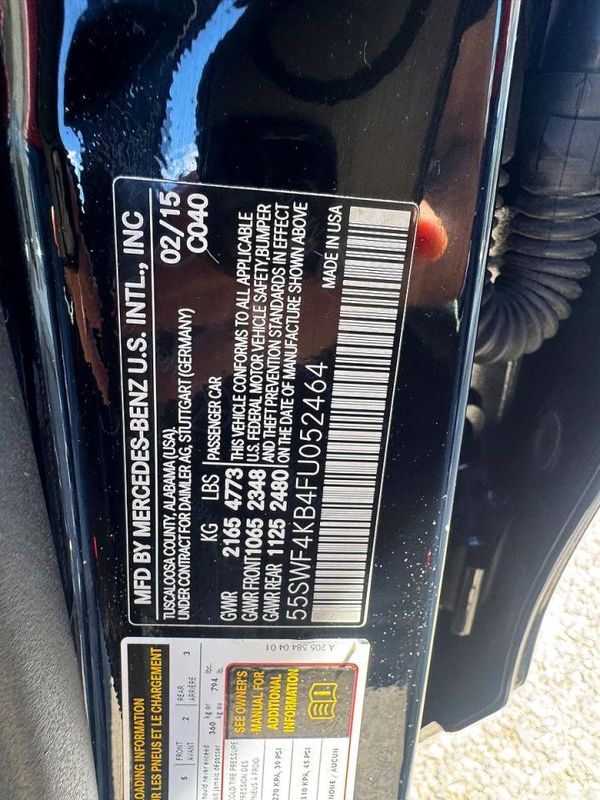 2015 MERCEDES-BENZ C 4-MATIC