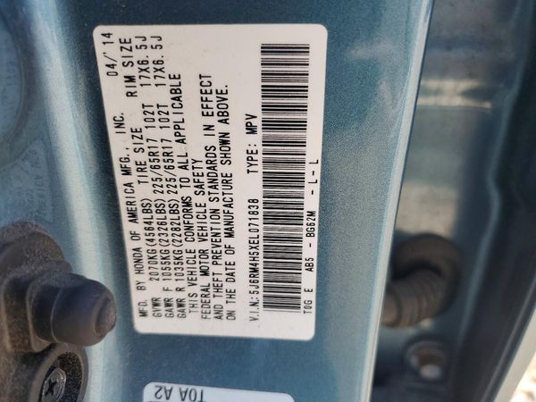 2014 HONDA CRV EX