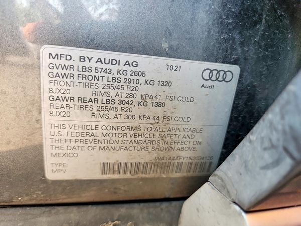 2022 AUDI SQ5 quattro Premium