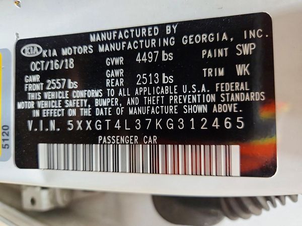 2019 KIA OPTIMA LX, S