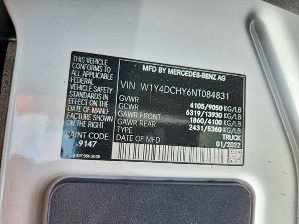 2022 MERCEDES-BENZ SPRINTER 907 (VS30)