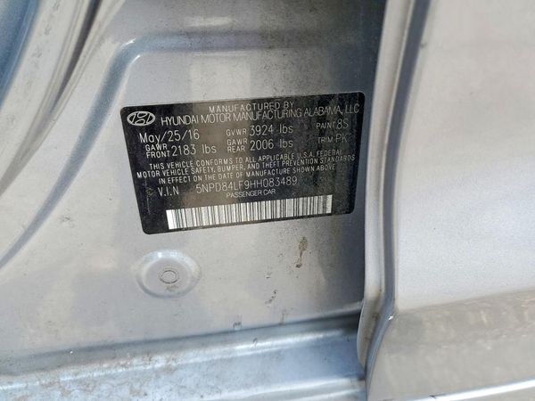 2017 HYUNDAI ELANTRA