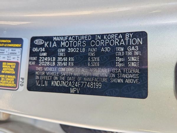 2015 KIA SOUL GL(Middle-low grade)