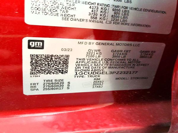 2023 CHEVROLET SILVERADO LTZ