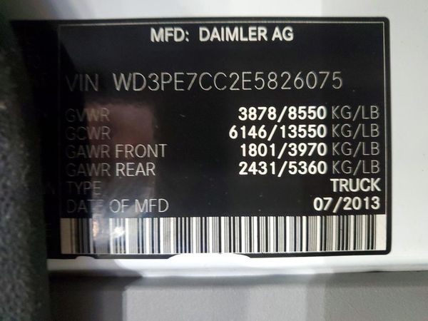 2014 MERCEDES-BENZ SPRINTER High