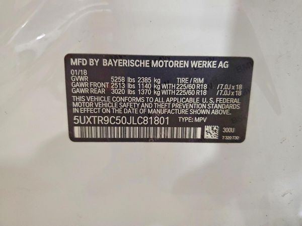 2018 BMW X3 sDrive30i