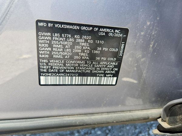 2024 VOLKSWAGEN ATLAS CROSS SPORT 4Motion SE w/Technology