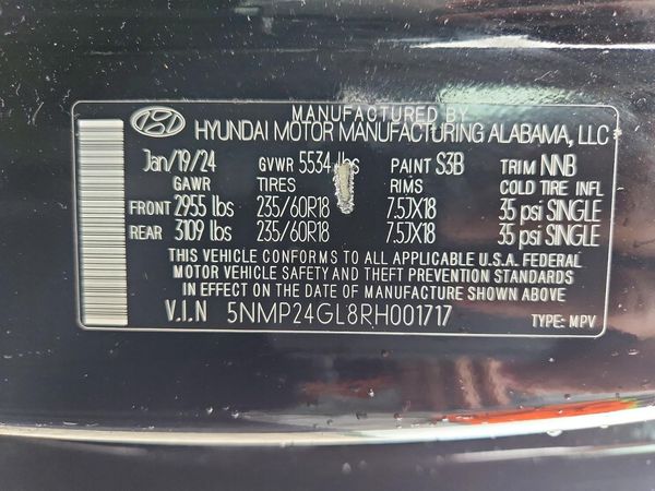 2024 HYUNDAI SANTA FE SEL