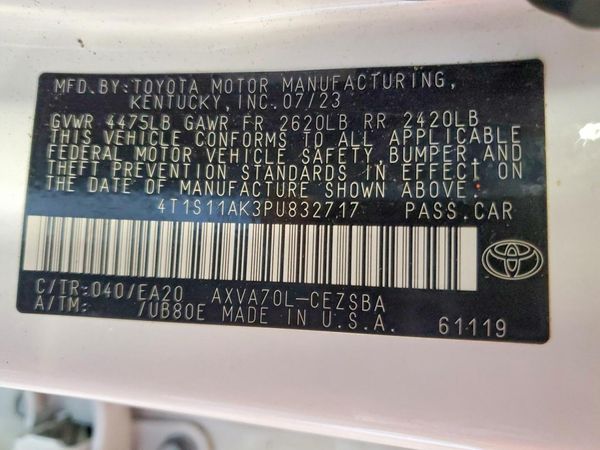 2023 TOYOTA CAMRY SE