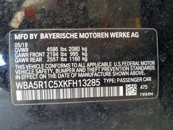 2019 BMW 330I