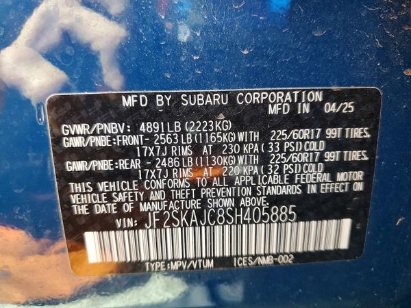 2025 SUBARU FORESTER
