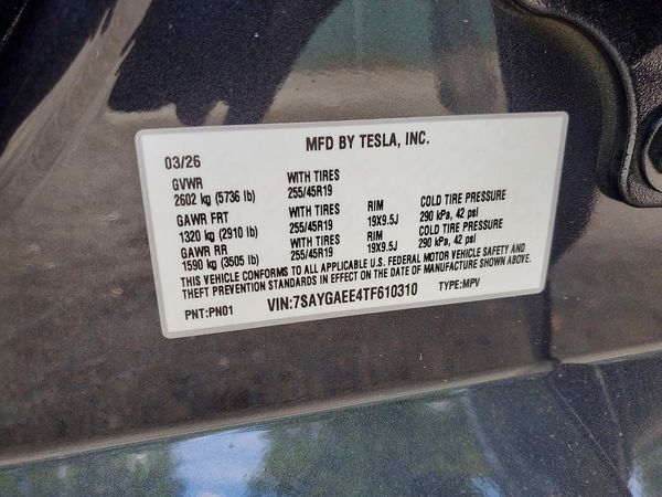 2026 TESLA MODEL Y