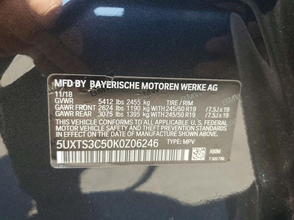 2019 BMW X3 M40i