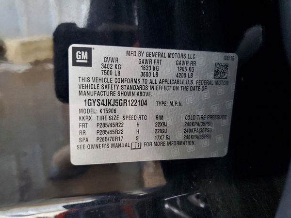 2016 CADILLAC ESCALADE ESV Premium