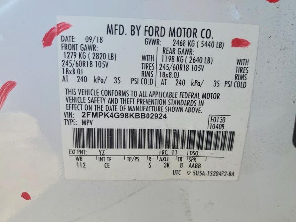 2019 FORD EDGE SE