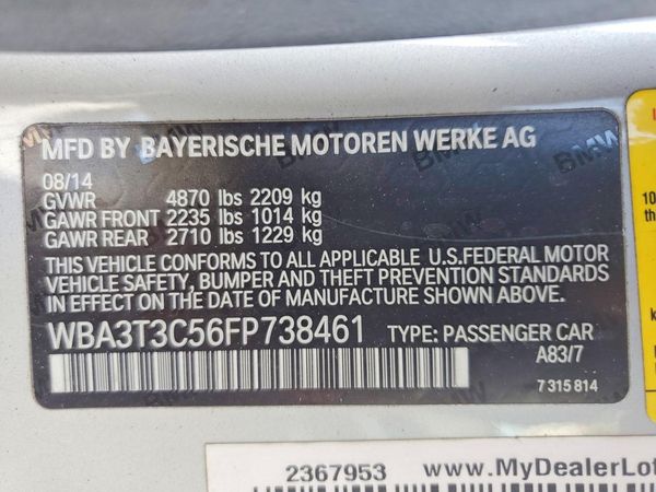 2015 BMW 435
