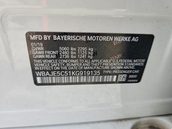 2019 BMW 540