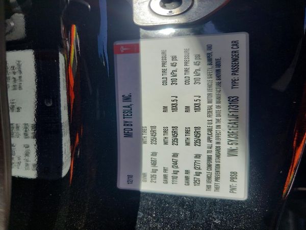 2018 TESLA MODEL 3