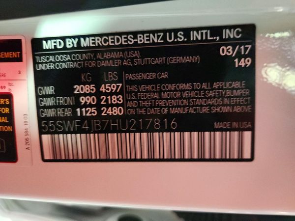 2017 MERCEDES-BENZ C C300