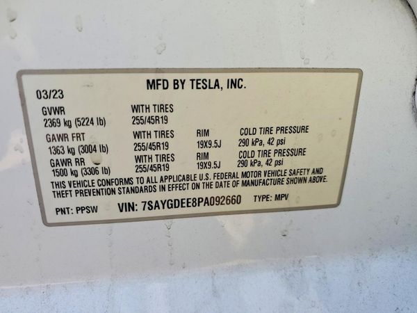 2023 TESLA MODEL Y