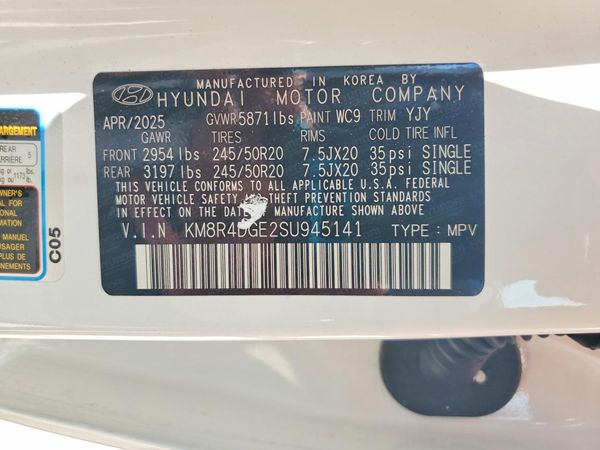 2025 HYUNDAI PALISADE SEL Premium