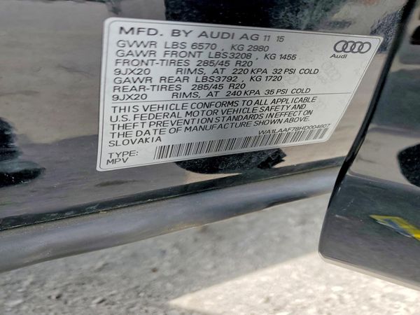 2017 AUDI Q7 quattro Premium Plus
