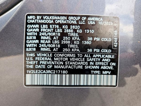 2024 VOLKSWAGEN ATLAS CROSS SPORT