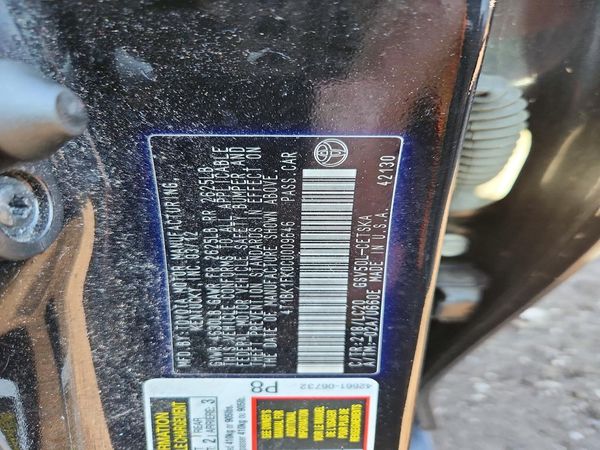 2012 TOYOTA CAMRY — VINS