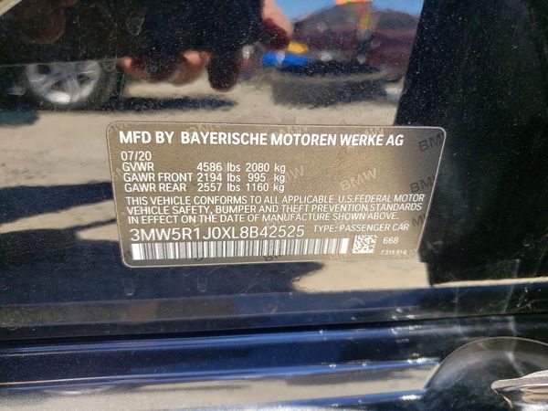 2020 BMW 330I NA