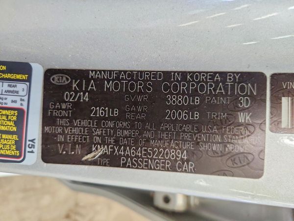 2014 KIA FORTE LX, EX