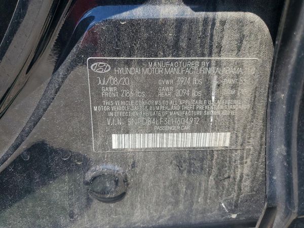 2020 HYUNDAI ELANTRA
