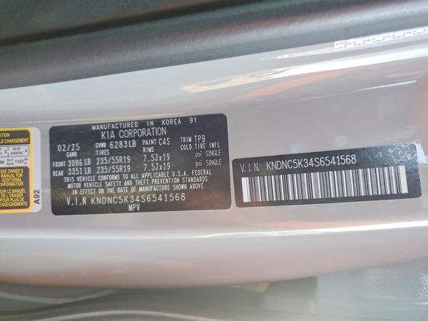 2025 KIA CARNIVAL EX