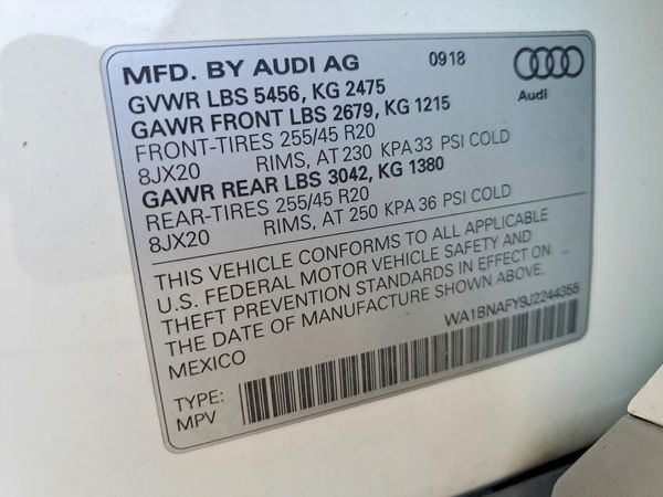 2018 AUDI Q5 quattro Premium Plus
