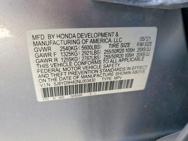 2022 ACURA MDX TECH