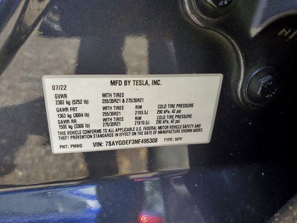 2022 TESLA MODEL Y