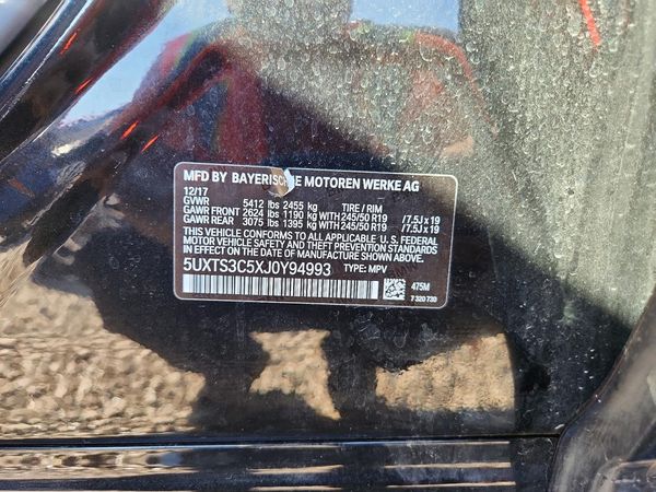 2018 BMW X3 M40i