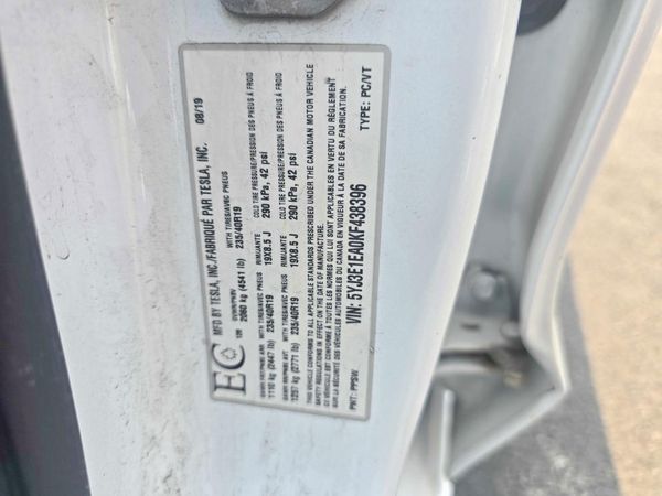 2019 TESLA MODEL 3