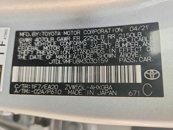 2021 TOYOTA PRIUS