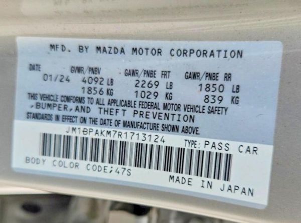 2024 MAZDA 3 Select Sport Package