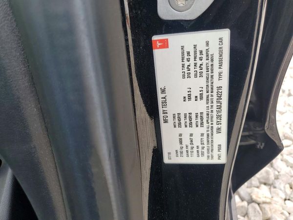 2018 TESLA MODEL 3