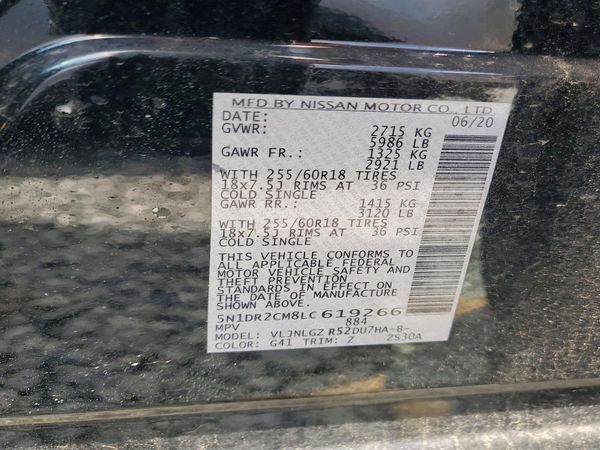 2020 NISSAN PATHFINDER